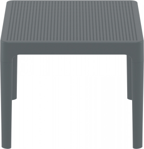 Столик пластиковый журнальный Siesta Contract Sky Side Table пластик темно-серый Фото 6