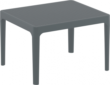 Столик пластиковый журнальный Siesta Contract Sky Side Table пластик темно-серый Фото 5