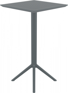 Комплект пластиковых барных складных столов Siesta Contract Sky Folding Bar Table 60 Set 2 сталь, пластик темно-серый Фото 7