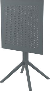 Комплект столов пластиковых складных Siesta Contract Sky Folding Table 60 Set 2 сталь, пластик темно-серый Фото 8
