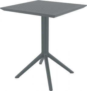 Комплект столов пластиковых складных Siesta Contract Sky Folding Table 60 Set 2 сталь, пластик темно-серый Фото 6