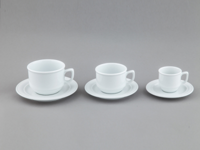 Кофейная пара для латте и горячего шоколада Ancap Belem фарфор белый Фото 2
