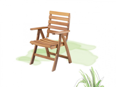 Кресло деревянное складное Amici Atos Lido ироко Фото 1