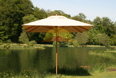 Зонт квадратный с центральной опорой BAMBOO бамбук, полиэстер натуральный Фото 1