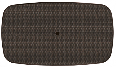 Стол пластиковый прямоугольный 145 с мозаикой Wicker Nardi пластик антрацит Фото 2