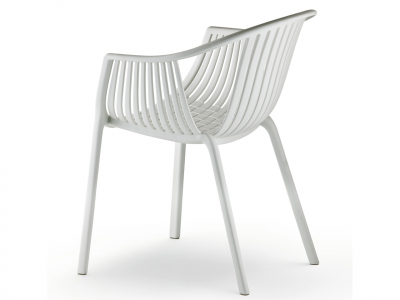 Кресло пластиковое PEDRALI Tatami стеклопластик белый Фото 5