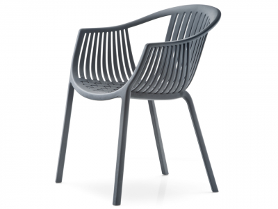 Кресло пластиковое PEDRALI Tatami стеклопластик серый Фото 5