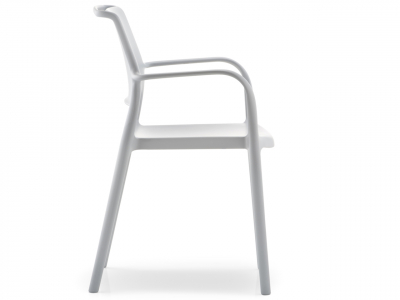 Кресло пластиковое PEDRALI Ara стеклопластик белый Фото 6