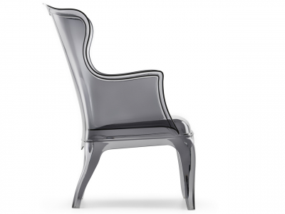 Кресло прозрачное PEDRALI Pasha пластик серый Фото 5