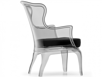 Кресло прозрачное PEDRALI Pasha пластик серый Фото 6