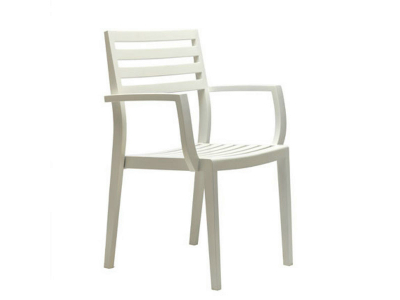 Кресло деревянное Ethimo Stella тик белый Фото 1