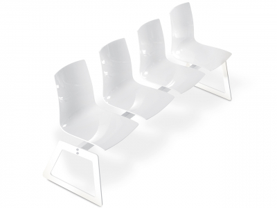 Система с четырьмя сиденьями PAPATYA X-Treme Bench сталь, поликарбонат Фото 6