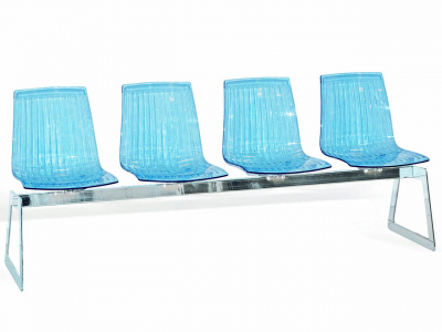 Система с четырьмя сиденьями PAPATYA X-Treme Bench сталь, поликарбонат Фото 4
