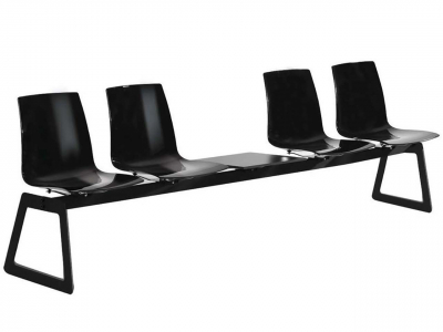 Система сидений на 4 места и столик PAPATYA X-Treme Bench сталь, поликарбонат Фото 4