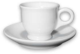 Кофейная пара для эспрессо Ancap Reale фарфор белый Фото 1