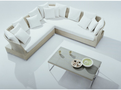Комплект мебели Tagliamento Vanilla алюминий, искусственный ротанг бежевый Фото 1