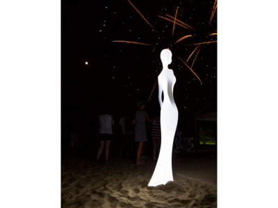 Скульптура пластиковая светящаяся Myyour Penelope RGBW OUT полиэтилен белый прозрачный Фото 6