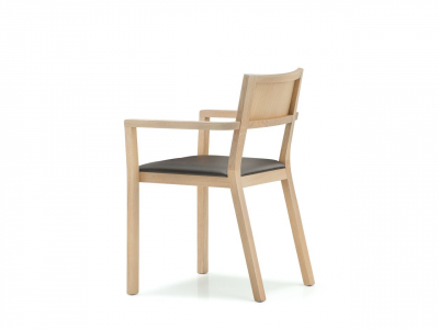 Кресло деревянное мягкое PEDRALI Feel дуб, ткань Фото 4