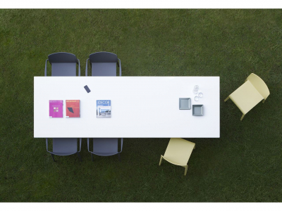 Стол ламинированный PEDRALI Arki-Table Compact сталь, алюминий, компакт-ламинат HPL белый Фото 11