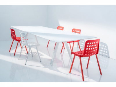 Стол ламинированный PEDRALI Arki-Table Compact сталь, алюминий, компакт-ламинат HPL белый Фото 7