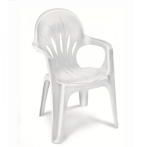 Кресло пластиковое SCAB GIARDINO Stella di mare medium back пластик белый Фото 1