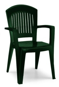 Кресло пластиковое SCAB GIARDINO Super Elegant Monobloc пластик зеленый Фото 1