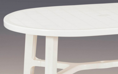 Стол пластиковый обеденный BiRattan Rodriguez пластик белый Фото 2