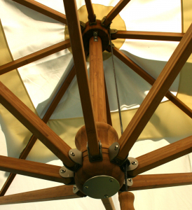Зонт с боковой опорой круглый BAMBOO бамбук, полиэстер натуральный Фото 4