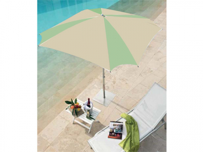 Зонт пляжный профессиональный Magnani Mondrian алюминий, Tempotest Para бежевый, зеленый Фото 1