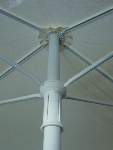 Прямоугольный зонт с поворотной рамой Maffei сталь, хлопок бордовый Фото 5
