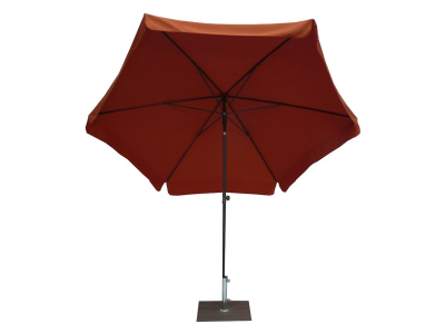 Зонт садовый с поворотной рамой Maffei Mare сталь, дралон терракотовый Фото 3