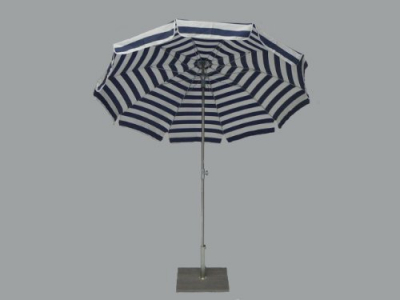 Зонт садовый с поворотной рамой Maffei Inox сталь, дралон белый, синий Фото 4
