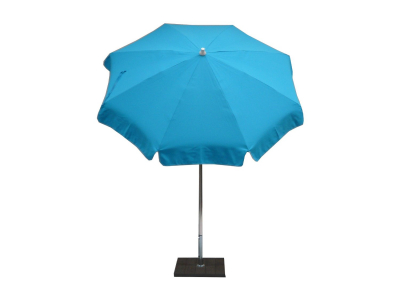 Зонт пляжный с поворотной рамой Maffei Alux алюминий, дралон голубой Фото 2