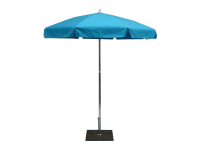 Зонт пляжный с поворотной рамой Maffei Alux алюминий, дралон голубой Фото 5