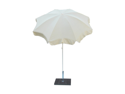 Зонт садовый с поворотной рамой Maffei Novara сталь, полиэстер белый Фото 3