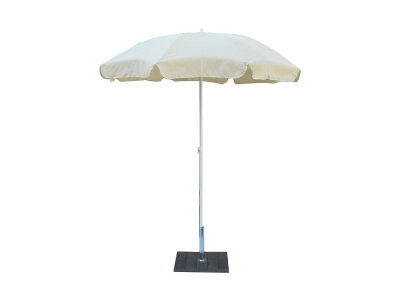 Зонт садовый с поворотной рамой Maffei Novara сталь, полиэстер белый Фото 1