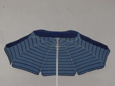 Садовый круглый зонт Maffei алюминий, хлопок синий Фото 1