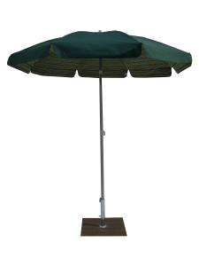 Садовый круглый зонт Maffei алюминий, хлопок зеленый Фото 1