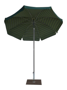 Садовый круглый зонт Maffei алюминий, хлопок зеленый Фото 3