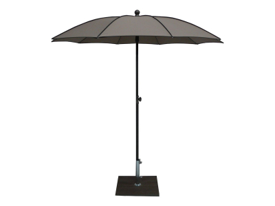 Зонт садовый с поворотной рамой Maffei Border сталь, дралон серо-коричневый Фото 2