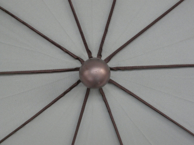 Зонт садовый с поворотной рамой Maffei Border сталь, дралон серо-коричневый Фото 4