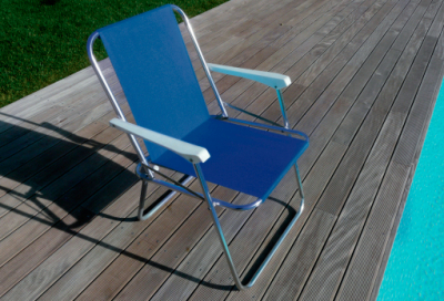 Кресло-шезлонг Maffei алюминий, полиэстер синий Фото 1
