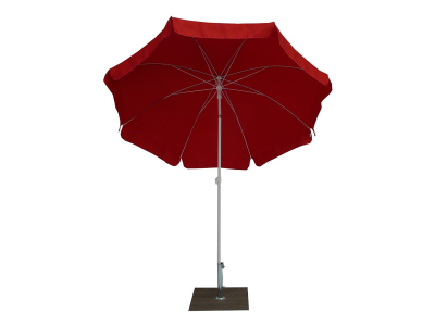 Зонт садовый с поворотной рамой Maffei Borgo сталь, полиэстер красный Фото 4