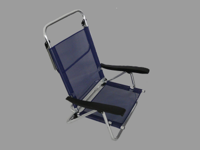 Кресло-шезлонг Maffei алюминий, текстилен синий Фото 1