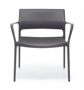 Кресло пластиковое PEDRALI Ara Lounge стеклопластик темно-серый Фото 4