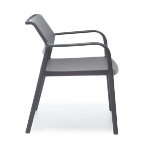 Кресло пластиковое PEDRALI Ara Lounge стеклопластик темно-серый Фото 5