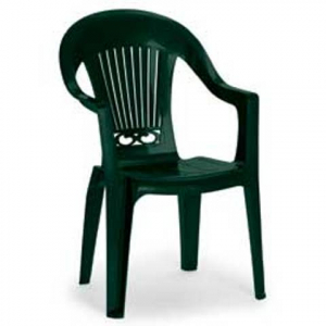 Кресло пластиковое SCAB GIARDINO Splendida Scratchproof Monobloc пластик зеленый Фото 1