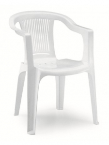 Кресло пластиковое SCAB GIARDINO Supergiada Monobloc пластик белый Фото 1
