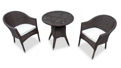 Комплект плетеной мебели JOYGARDEN Warsaw алюминий, искусственный ротанг темно-коричневый Фото 3