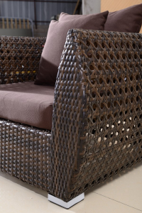 Комплект плетеной мебели Tagliamento Bounty алюминий, искусственный ротанг кофе Фото 2